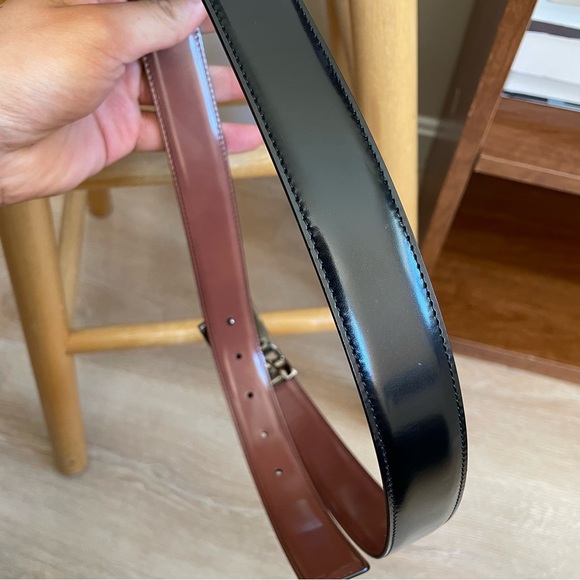 Mens Salvatore Ferragamo Belt New reversible leather size 28 - Picture 4 of 8